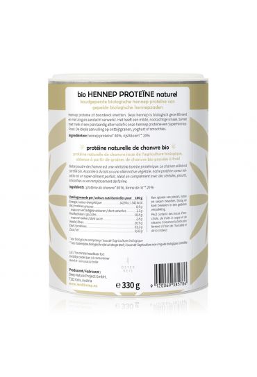 Protéine de Chanvre Bio 