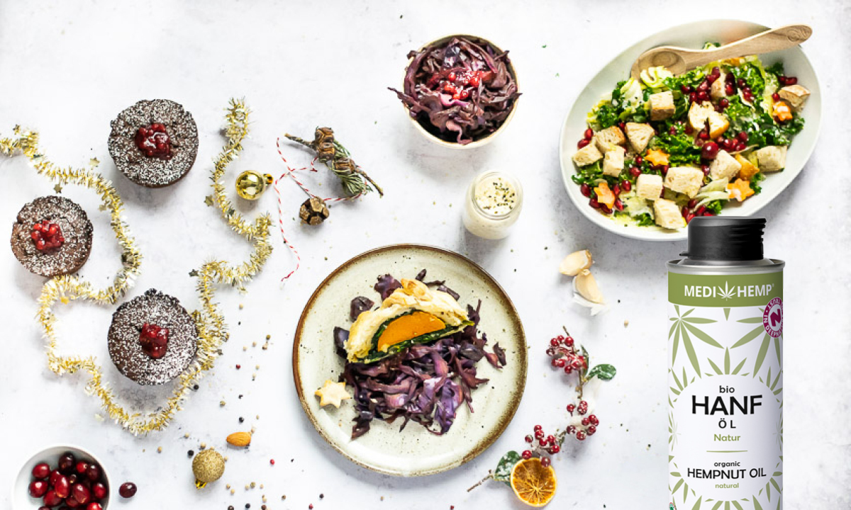 Das MEDIHEMP Weihnachtsmenü mit dem Superfood Hanf
