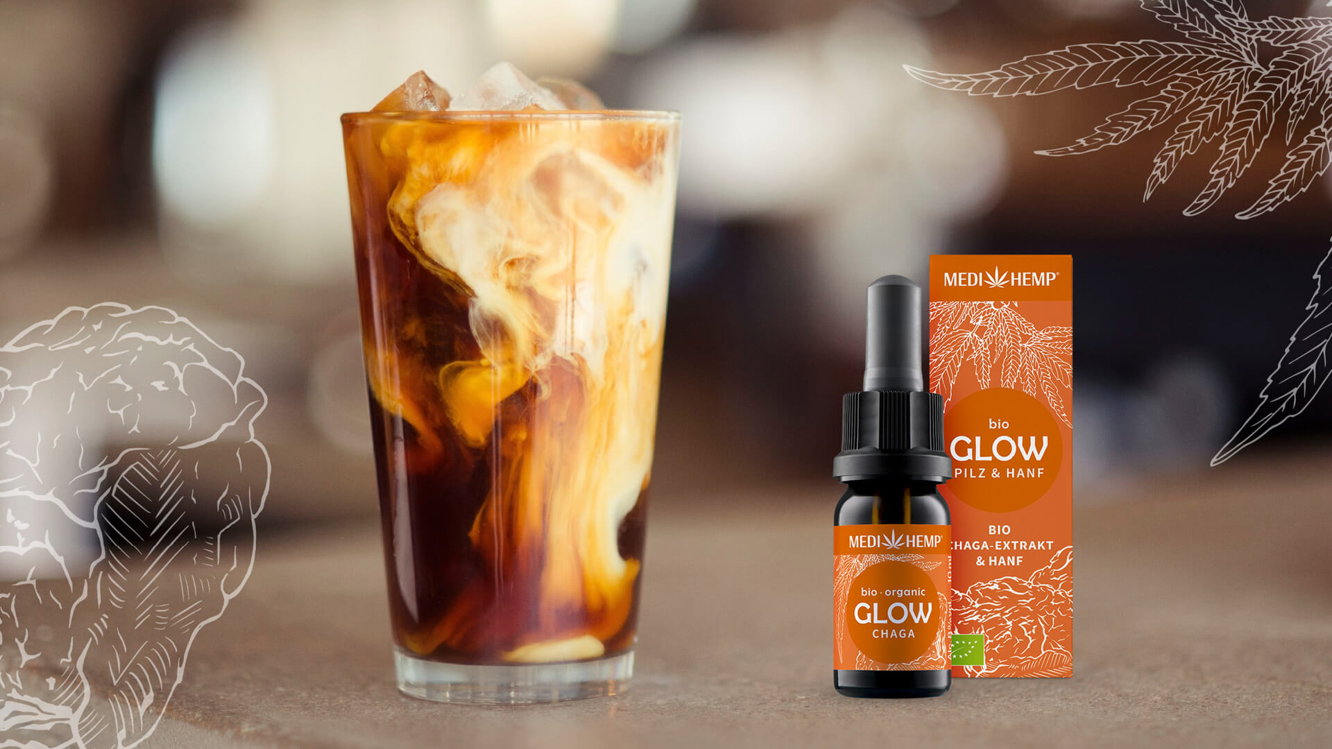 Iced Chaga Latte